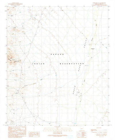 United States Geological Survey Gurli Put VO, AZ (1990, 24000-Scale) digital map