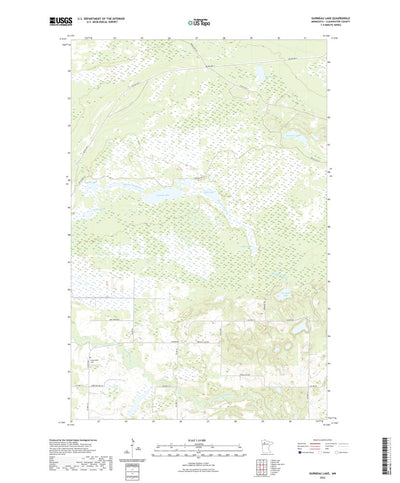 United States Geological Survey Gurneau Lake, MN (2022, 24000-Scale) digital map