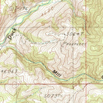 United States Geological Survey Gurnett Creek West, MT (1986, 24000-Scale) digital map