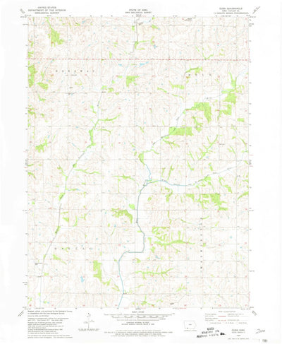 United States Geological Survey Guss, IA (1980, 24000-Scale) digital map