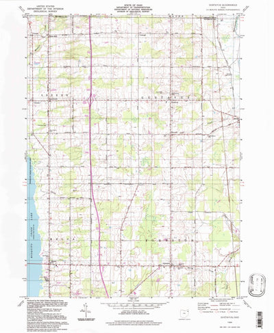 United States Geological Survey Gustavus, OH (1994, 24000-Scale) digital map