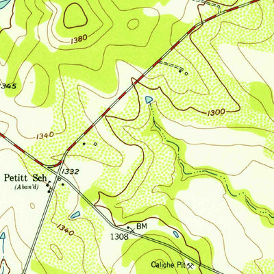 United States Geological Survey Gustine, TX (1956, 24000-Scale) digital map