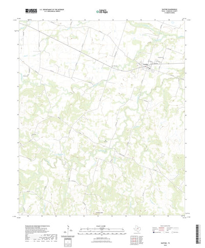 United States Geological Survey Gustine, TX (2022, 24000-Scale) digital map