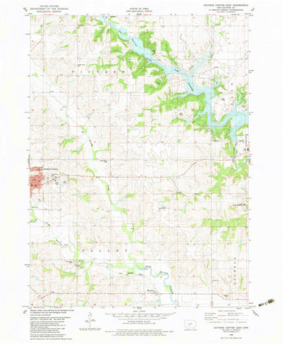 United States Geological Survey Guthrie Center East, IA (1982, 24000-Scale) digital map