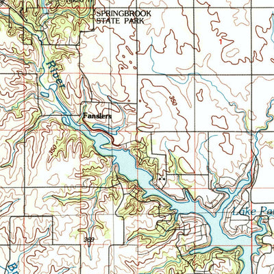 United States Geological Survey Guthrie Center, IA (1993, 100000-Scale) digital map