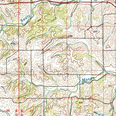 United States Geological Survey Guthrie Center, IA (1993, 100000-Scale) digital map