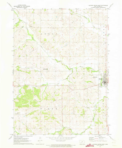 United States Geological Survey Guthrie Center West, IA (1971, 24000-Scale) digital map