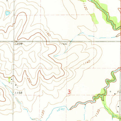 United States Geological Survey Guthrie Center West, IA (1971, 24000-Scale) digital map
