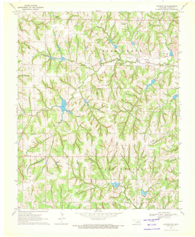 United States Geological Survey Guthrie SE, OK (1970, 24000-Scale) digital map