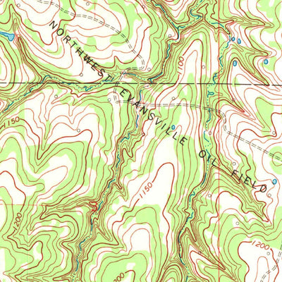 United States Geological Survey Guthrie SE, OK (1970, 24000-Scale) digital map