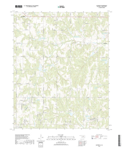 United States Geological Survey Guthrie SE, OK (2018, 24000-Scale) digital map