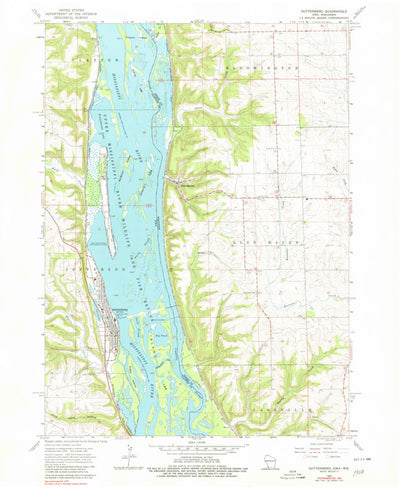United States Geological Survey Guttenberg, IA-WI (1962, 24000-Scale) digital map