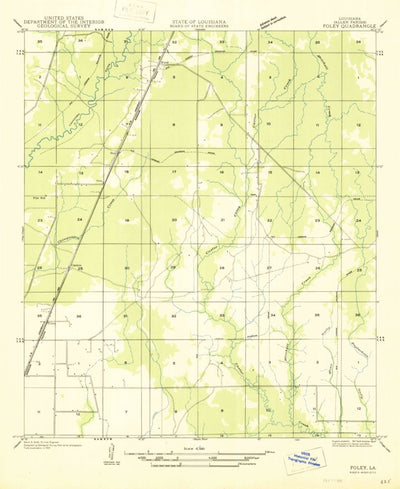 United States Geological Survey Guy, LA (1947, 31680-Scale) digital map