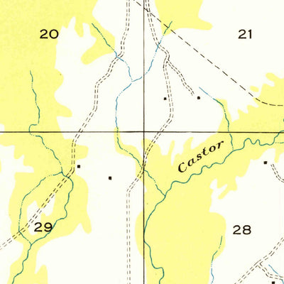 United States Geological Survey Guy, LA (1950, 31680-Scale) digital map