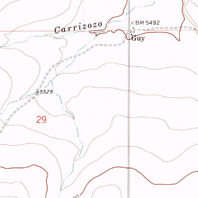 United States Geological Survey Guy, NM (1972, 24000-Scale) digital map