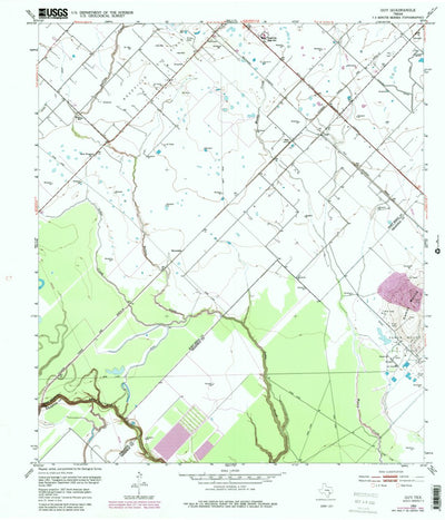 United States Geological Survey Guy, TX (1953, 24000-Scale) digital map