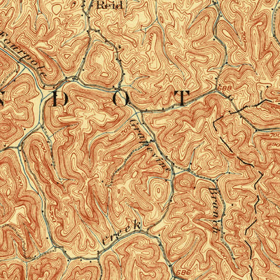 United States Geological Survey Guyandot, WV-OH (1902, 62500-Scale) digital map