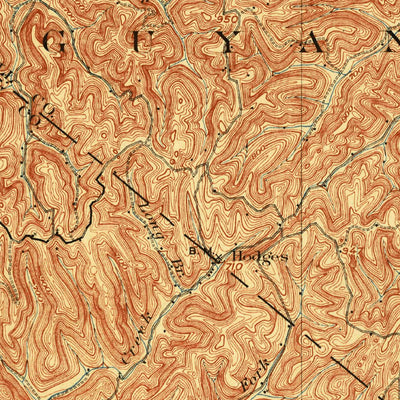 United States Geological Survey Guyandot, WV-OH (1902, 62500-Scale) digital map