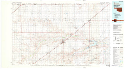 United States Geological Survey Guymon, OK-KS-TX (1982, 100000-Scale) digital map
