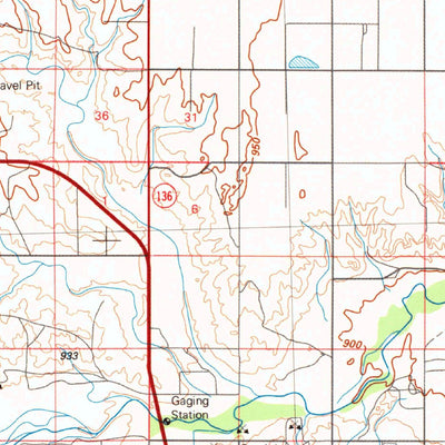 United States Geological Survey Guymon, OK-KS-TX (1982, 100000-Scale) digital map