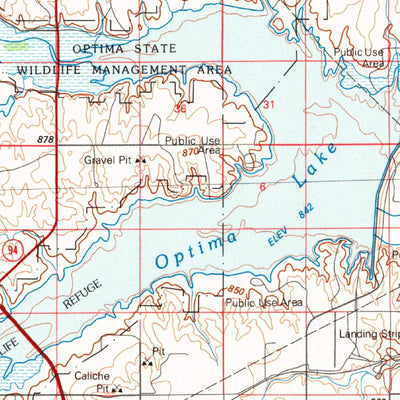 United States Geological Survey Guymon, OK-KS-TX (1982, 100000-Scale) digital map