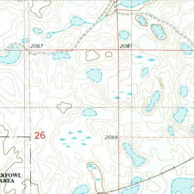 United States Geological Survey Guyson, ND (1982, 24000-Scale) digital map