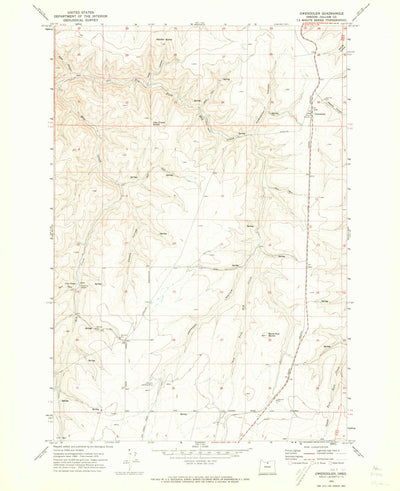 United States Geological Survey Gwendolen, OR (1970, 24000-Scale) digital map
