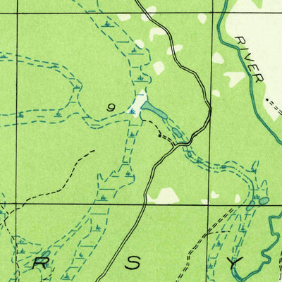 United States Geological Survey Gwinn, MI (1932, 31680-Scale) digital map