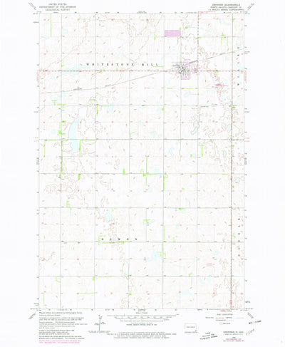 United States Geological Survey Gwinner, ND (1962, 24000-Scale) digital map