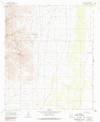 United States Geological Survey Gym Peak, NM (1964, 24000-Scale) digital map