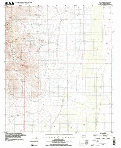 United States Geological Survey Gym Peak, NM (1996, 24000-Scale) digital map