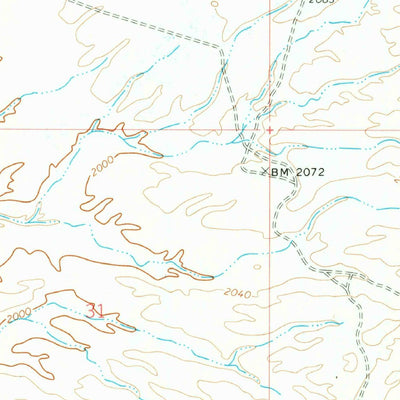 United States Geological Survey Gyp Hills, AZ (1971, 24000-Scale) digital map