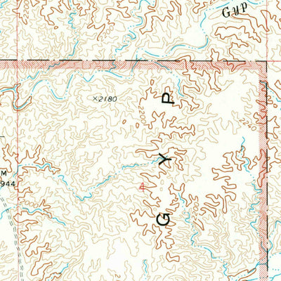 United States Geological Survey Gyp Hills, AZ (1971, 24000-Scale) digital map