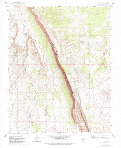 United States Geological Survey Gyp Pocket, AZ (1979, 24000-Scale) digital map
