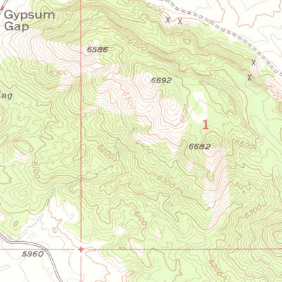 United States Geological Survey Gypsum Gap, CO (1948, 24000-Scale) digital map