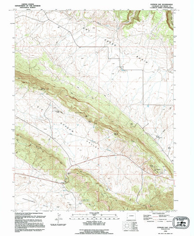 United States Geological Survey Gypsum Gap, CO (1994, 24000-Scale) digital map