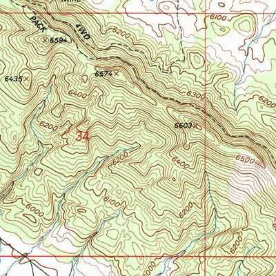 United States Geological Survey Gypsum Gap, CO (1994, 24000-Scale) digital map