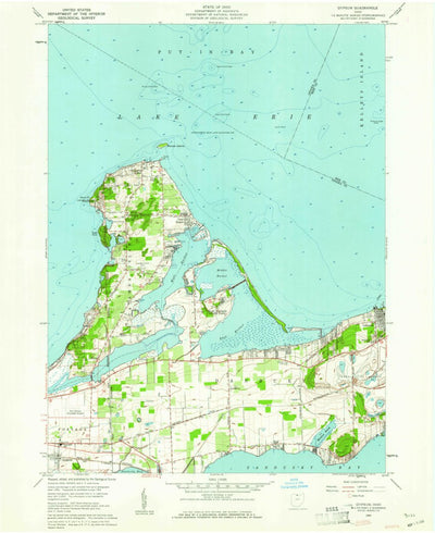 United States Geological Survey Gypsum, OH (1959, 24000-Scale) digital map