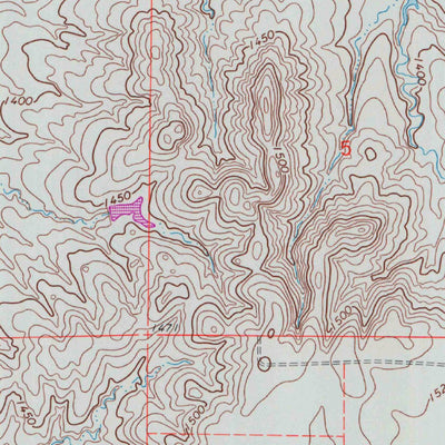 United States Geological Survey Gypsum SE, KS (1964, 24000-Scale) digital map