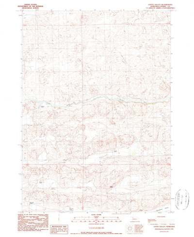 United States Geological Survey Gypsy Valley, NE (1990, 24000-Scale) digital map