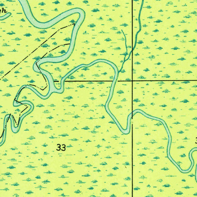 United States Geological Survey Haaswood, LA-MS (1950, 31680-Scale) digital map