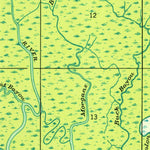 United States Geological Survey Haaswood, LA-MS (1950, 31680-Scale) digital map