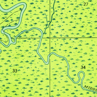 United States Geological Survey Haaswood, LA-MS (1954, 31680-Scale) digital map
