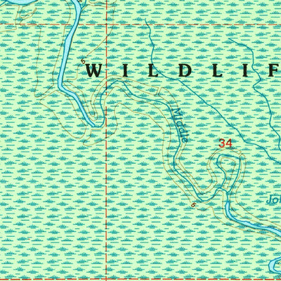 United States Geological Survey Haaswood, LA-MS (1993, 24000-Scale) digital map