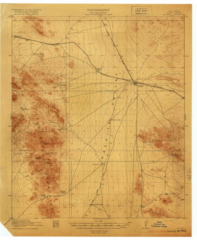 United States Geological Survey Hachita, NM (1918, 62500-Scale) digital map