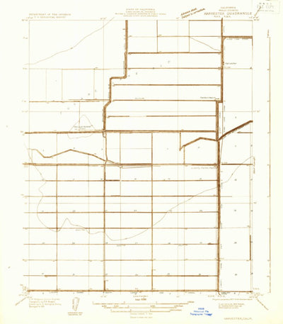 United States Geological Survey Hacienda Ranch NW, CA (1931, 31680-Scale) digital map