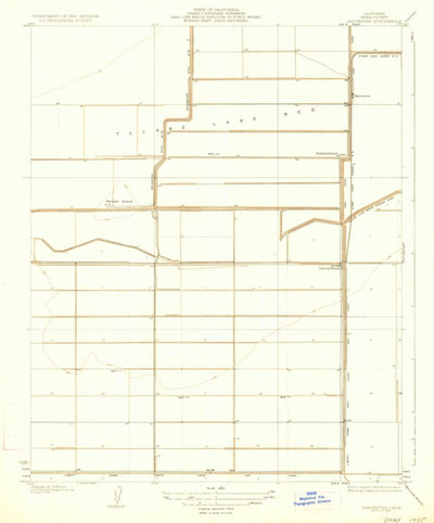 United States Geological Survey Hacienda Ranch NW, CA (1935, 31680-Scale) digital map