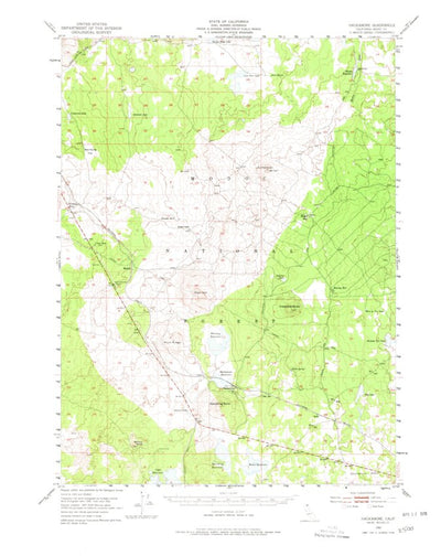 United States Geological Survey Hackamore, CA (1952, 62500-Scale) digital map