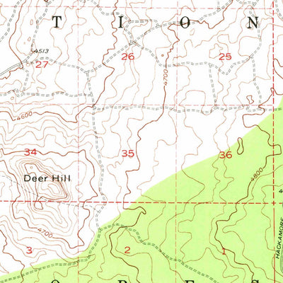 United States Geological Survey Hackamore, CA (1952, 62500-Scale) digital map
