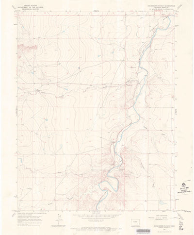 United States Geological Survey Hackamore Ranch, CO (1966, 24000-Scale) digital map